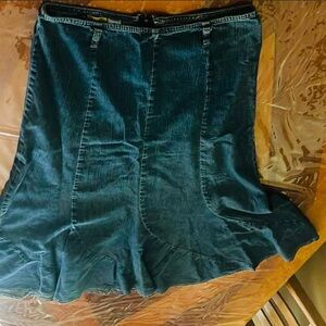 Re Jeans Large Flowy Denim Maxi Blue Jean Skirt